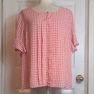 Liz Claiborn Gingham Blouse